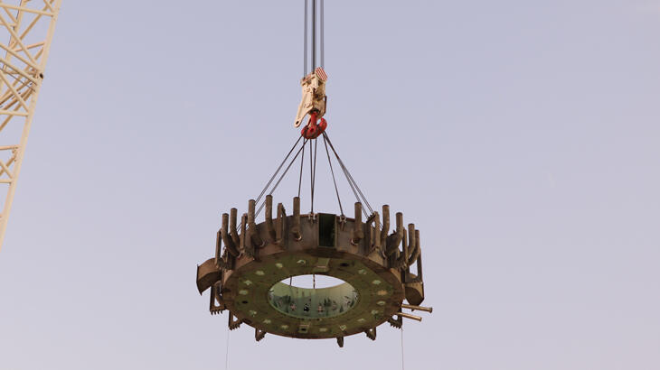 Tam 176 ton! Akkuyu NGS'de ikinci ünitenin konsol kirişinin kurulumu tamamlandı