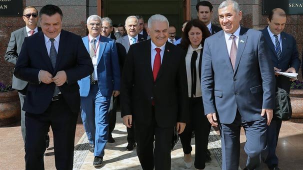 TBMM Başkanı Binali Yıldırım Özbekistan Cumhurbaşkanı ile görüştü