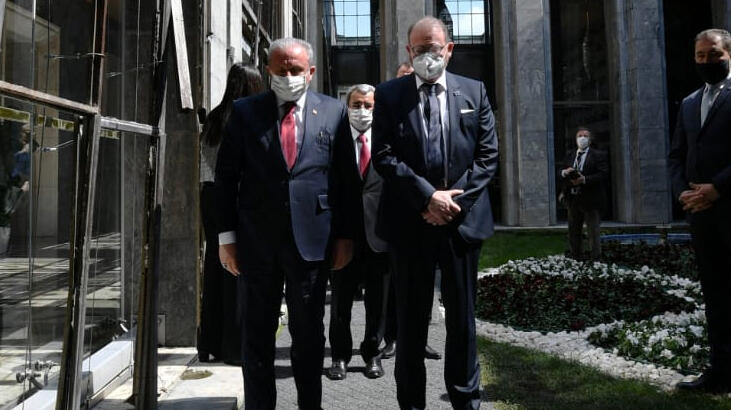TBMM Başkanı Şentop, AKPM Başkanı Daems ile görüştü!