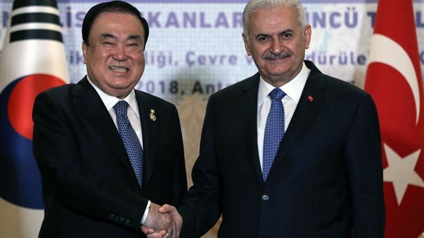 TBMM Başkanı Yıldırım, Güney Koreli mevkidaşıyla görüştü