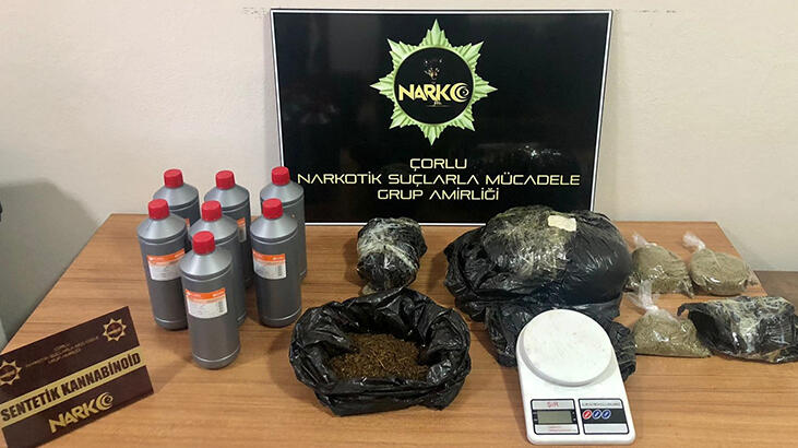 Tekirdağ'da bir evde 2 kilogram sentetik uyuşturucu ele geçirildi