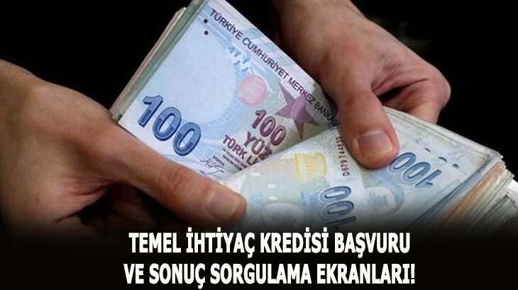 Temel ihtiyaç desteği kredisi başvuru ve sonuç sorgulama ekranı için tıkla! 10 bin TL Ziraat Bankası,Vakıfbank, Halkbank 6 ay ödemesiz destek kredi başvurusu...