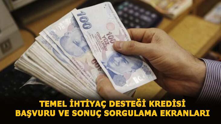 Temel ihtiyaç desteği kredisi başvurusu ve sonuç sorgulama takip ekranları! 10 bin TL 6 ay ödemesiz 36 ay vadeli Halkbank, Vakıfbank, Ziraat Bankası kredi sonuçları ne zaman açıklanır?
