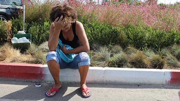 Ters dönen araçta can pazarı