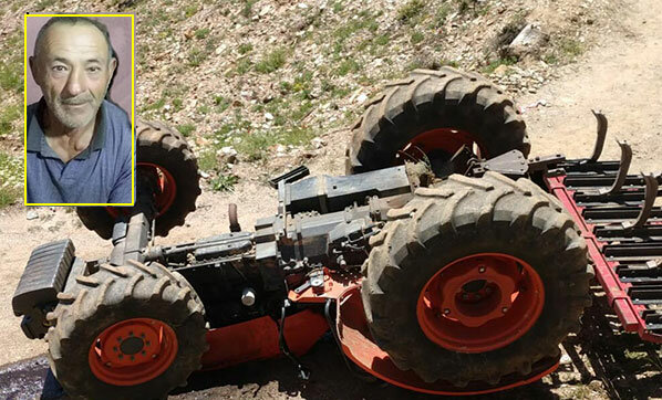 Traktörün altında feci şekilde can verdi