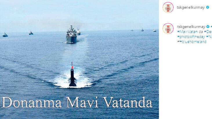 TSK: Donanma Mavi Vatan’da
