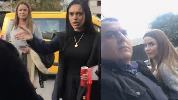 Turistlere bağırdı, Uber sürücüsüne saldırdı!