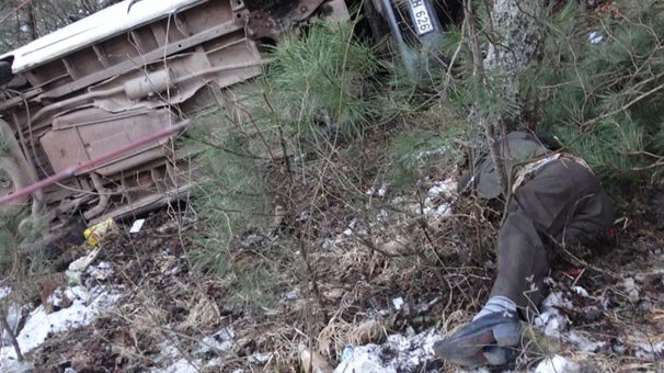 Uçuruma yuvarlandı... Çok feci görüntü!