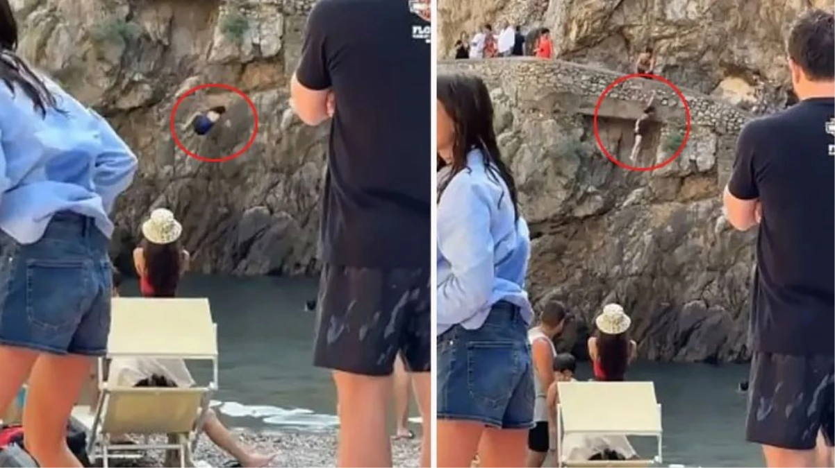 Uçurumdan denize atlamak isterken ayağı kaydı! Kayalıklara çarpan kadının bacakları kırıldı