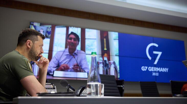 Ukrayna Devlet Başkanı Zelenskiy, G7 liderlerine seslendi