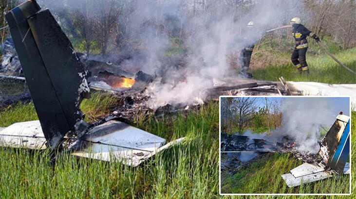 Ukrayna'da eğitim uçağı düştü: 2 ölü