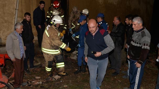 Uşak'ta yaşlı çift alevler arasında kaldı!