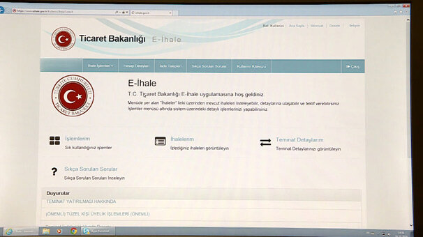 Vatandaşın e-ihaleye ilgisi 246 milyon lira hasılat sağladı