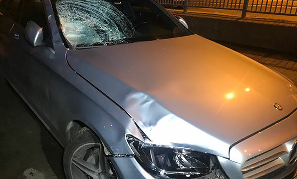 Yaya geçidinde feci kaza! Geriye bu görüntü kaldı