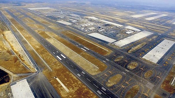 Yeni Havalimanı’na  ‘havadan bakış’