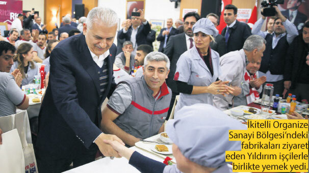 Yıldırım fabrika işçileriyle buluştu: Işığı yakacak sizlersiniz