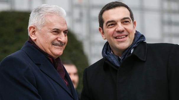 Yıldırım, Yunanistan Başbakanı Çipras'ı kabul etti