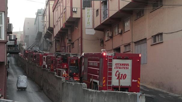 Zeytinburnu’nda fabrika yangını